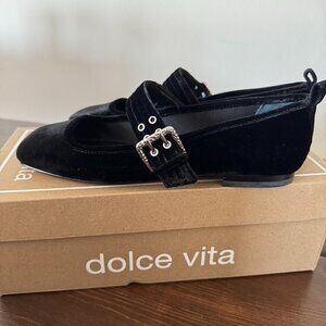 dolce vita Arora Ballet Flats Nero Velvet